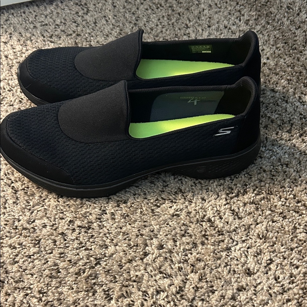Skechers Black Mesh Slip-Ons - Picture 5 of 5